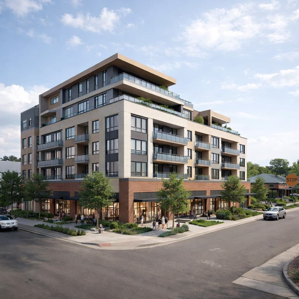 Conceptual redevelopment rendering for 5501 Forward